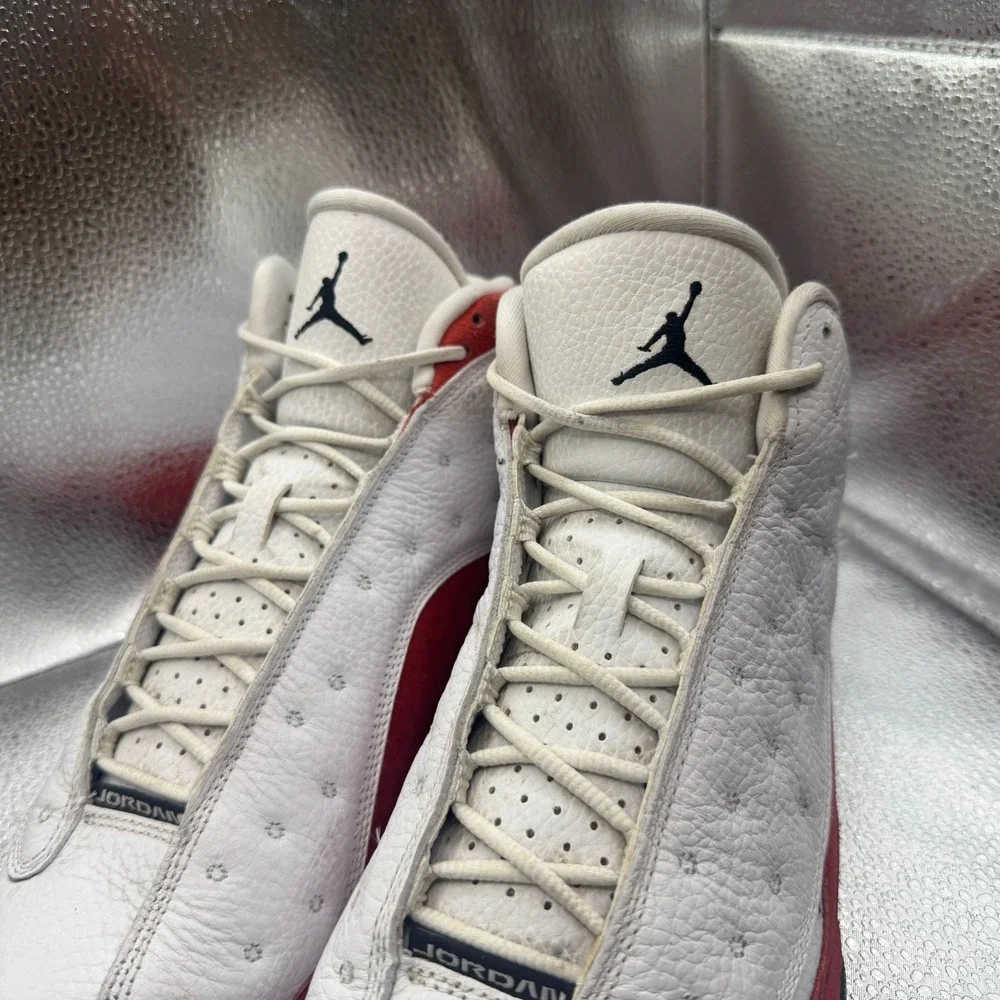 Size 8.5 Jordan 13 Retro Chicago 2016 White/Black-True Red Mens Shoes 414571-122